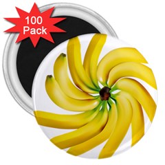 Bananas Decoration 3  Magnets (100 Pack) by BangZart