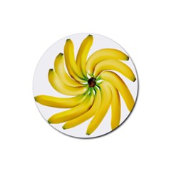 Bananas Decoration Rubber Coaster (round)  by BangZart