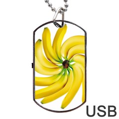 Bananas Decoration Dog Tag Usb Flash (two Sides) by BangZart