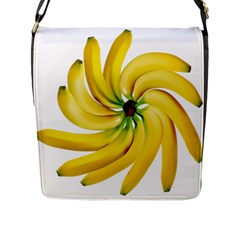 Bananas Decoration Flap Messenger Bag (l)  by BangZart