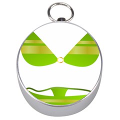 Green Swimsuit Silver Compasses by BangZart