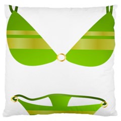 Green Swimsuit Standard Flano Cushion Case (two Sides) by BangZart