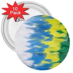 Brazil Colors Pattern 3  Buttons (10 pack) 