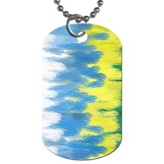 Brazil Colors Pattern Dog Tag (One Side)