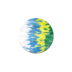 Brazil Colors Pattern Golf Ball Marker