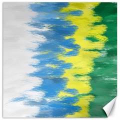 Brazil Colors Pattern Canvas 16  x 16  