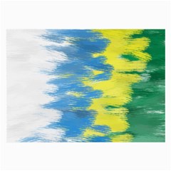 Brazil Colors Pattern Large Glasses Cloth by paulaoliveiradesign