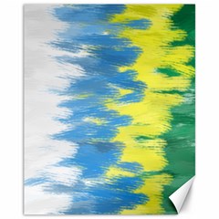 Brazil Colors Pattern Canvas 11  x 14  