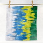 Brazil Colors Pattern Face Towel Front