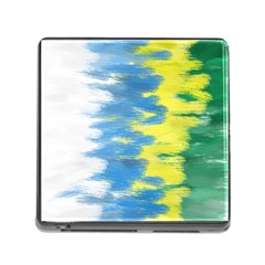 Brazil Colors Pattern Memory Card Reader (Square)