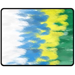 Brazil Colors Pattern Fleece Blanket (medium) 