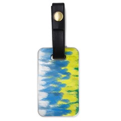 Brazil Colors Pattern Luggage Tags (One Side) 