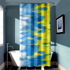 Brazil Colors Pattern Shower Curtain 36  x 72  (Stall) 