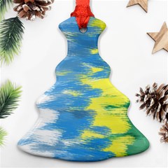 Brazil Colors Pattern Ornament (Christmas Tree) 