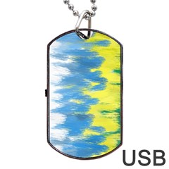 Brazil Colors Pattern Dog Tag USB Flash (Two Sides)