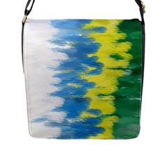 Brazil Colors Pattern Flap Messenger Bag (L) 