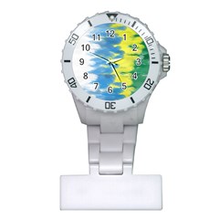 Brazil Colors Pattern Plastic Nurses Watch