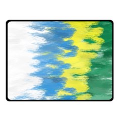 Brazil Colors Pattern Double Sided Fleece Blanket (Small) 