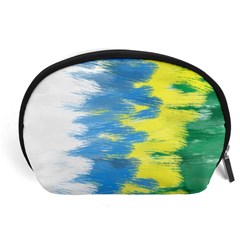 Brazil Colors Pattern Accessory Pouches (Large) 