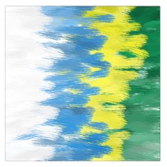 Brazil Colors Pattern Large Satin Scarf (Square)