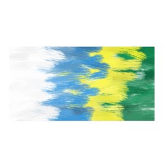 Brazil Colors Pattern Satin Wrap