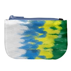 Brazil Colors Pattern Large Coin Purse by paulaoliveiradesign