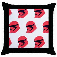 Stormtroper Pattern  Throw Pillow Case (black) by paulaoliveiradesign