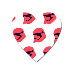 Stormtroper Pattern  Heart Magnet