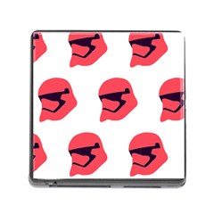 Stormtroper Pattern  Memory Card Reader (square) by paulaoliveiradesign