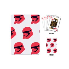 Stormtroper Pattern  Playing Cards (mini)  by paulaoliveiradesign