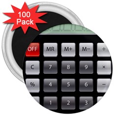 Calculator 3  Magnets (100 Pack) by BangZart