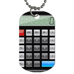 Calculator Dog Tag (two Sides) by BangZart