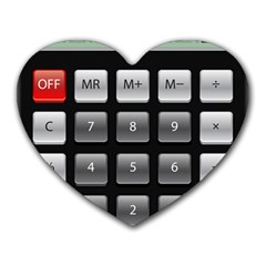 Calculator Heart Mousepads by BangZart