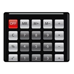 Calculator Double Sided Fleece Blanket (small)  by BangZart