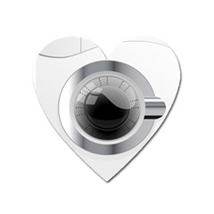 White Washing Machine Heart Magnet by BangZart