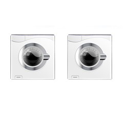 White Washing Machine Cufflinks (square) by BangZart