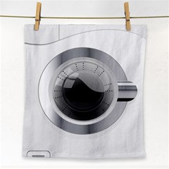 White Washing Machine Face Towel by BangZart