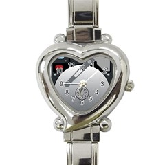 Computer Hard Disk Drive Hdd Heart Italian Charm Watch by BangZart