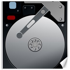 Computer Hard Disk Drive Hdd Canvas 12  X 12   by BangZart