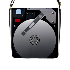 Computer Hard Disk Drive Hdd Flap Messenger Bag (l)  by BangZart