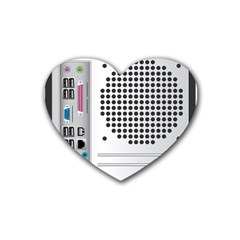 Standard Computer Case Back Rubber Coaster (heart)  by BangZart