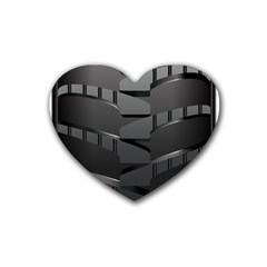 Tire Rubber Coaster (heart)  by BangZart