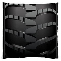 Tire Large Flano Cushion Case (two Sides) by BangZart