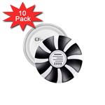 12v Computer Fan 1.75  Buttons (10 pack) Front