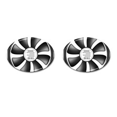 12v Computer Fan Cufflinks (oval) by BangZart