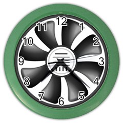 12v Computer Fan Color Wall Clocks by BangZart