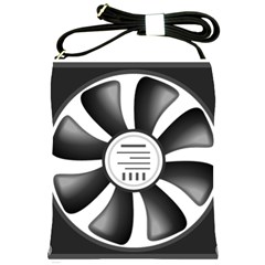 12v Computer Fan Shoulder Sling Bags by BangZart