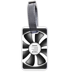 12v Computer Fan Luggage Tags (one Side)  by BangZart