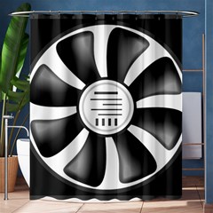 12v Computer Fan Shower Curtain 60  X 72  (medium)  by BangZart