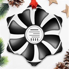 12v Computer Fan Ornament (snowflake) by BangZart